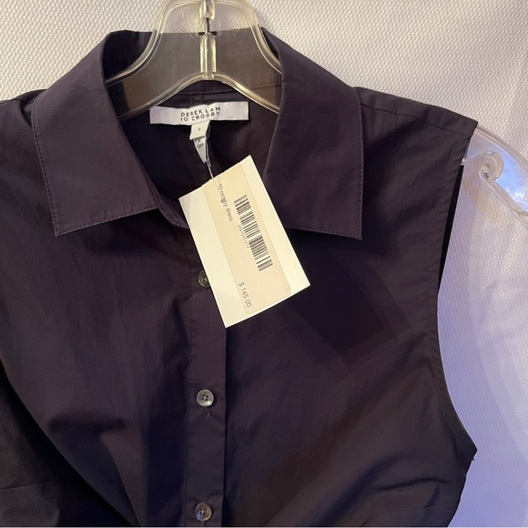 Derek Lam 10 Crosby navy shirt - Picture 2 of 3